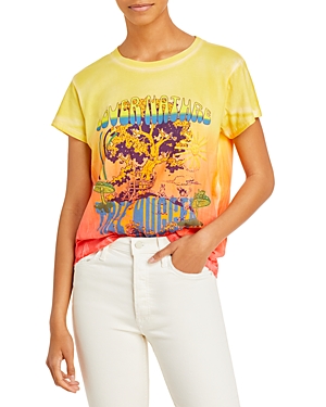 Mother Goodie Goodie Short-sleeve Boxy Cotton Tee In Tree Hugger