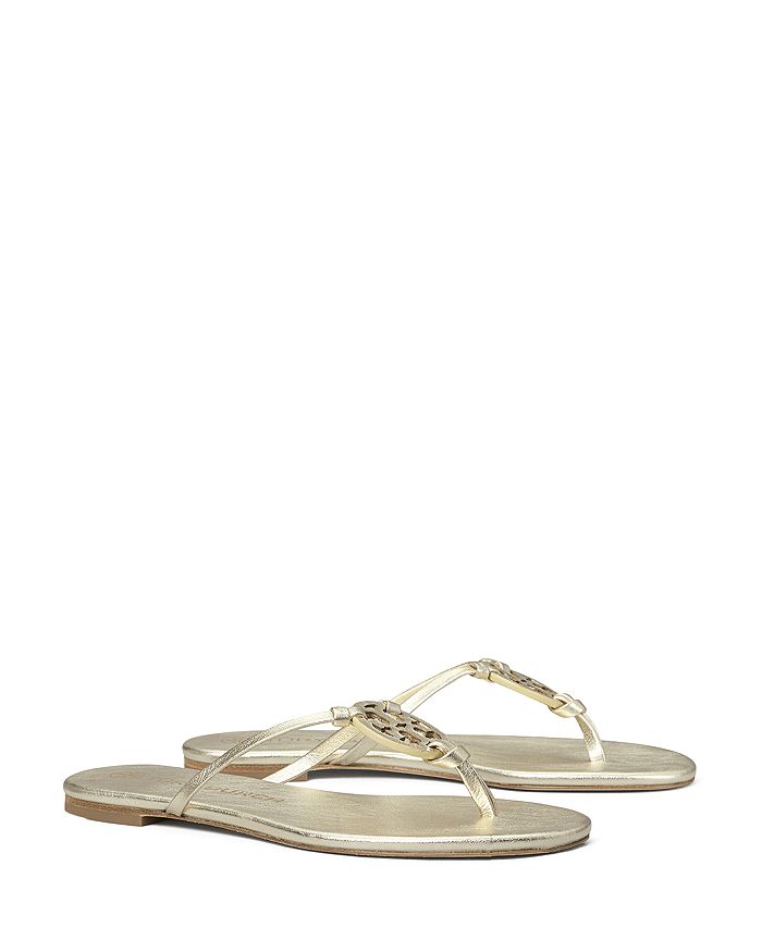 Tory Burch Women's Miller Knotted Thong Sandals In Spark Gold