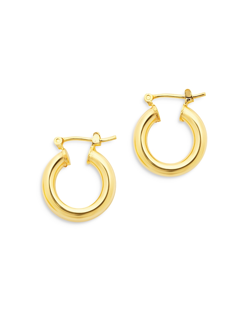 Sterling Forever Chunky Hoop Earrings In Gold