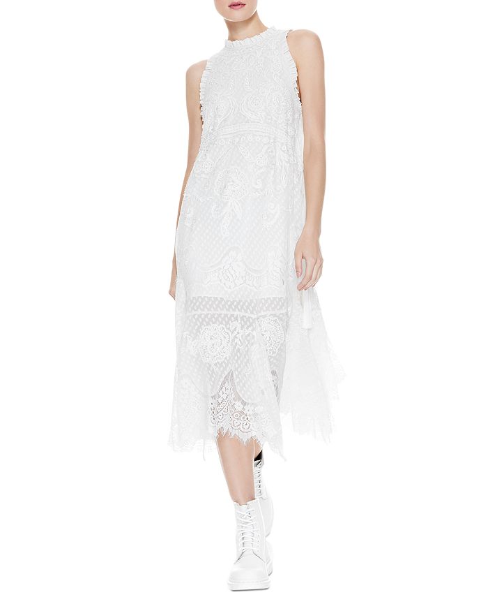 White lace dress on sale bloomingdales