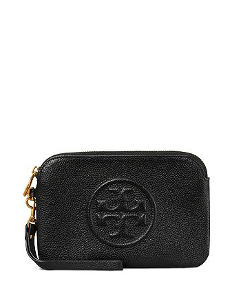 Tory Burch Perry Bombe Leather Wristlet | Bloomingdale's
