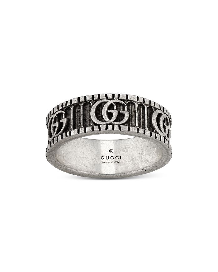 Silver GG sterling-silver tie bar, Gucci