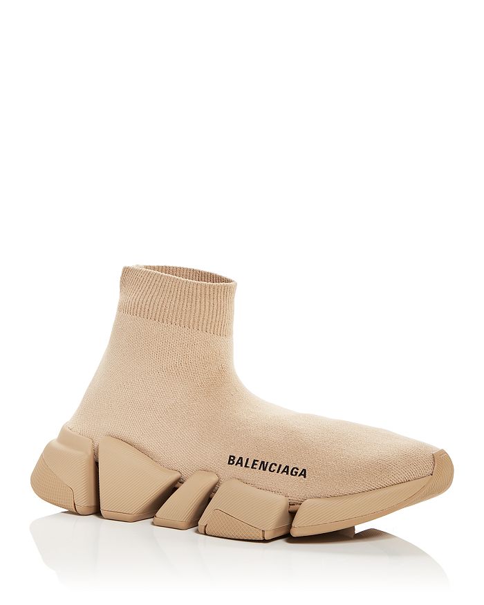 Balenciaga Women's Speed 2.0 LT Sock Sneakers - Beige - Size 5