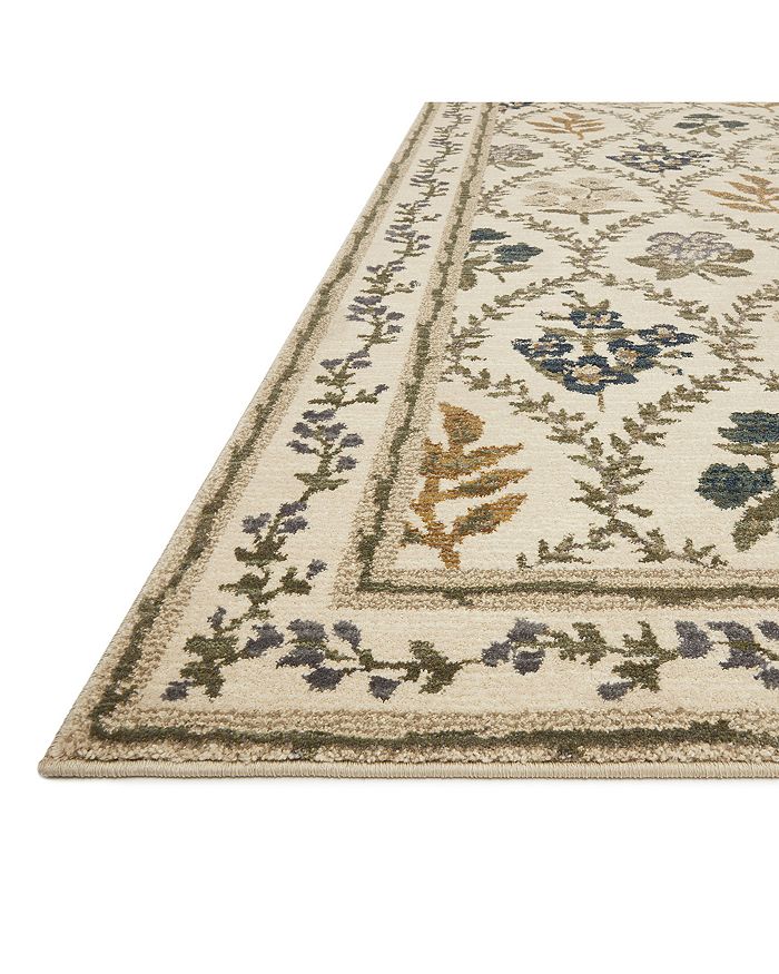 Rifle Paper Co . Fiore Fio-04 Area Rug, 5' X 7'10 In Ivory