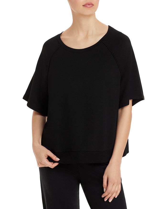 Eberjey Blair Meadow Cropped Short Sleeve Sweatshirt Bloomingdale s