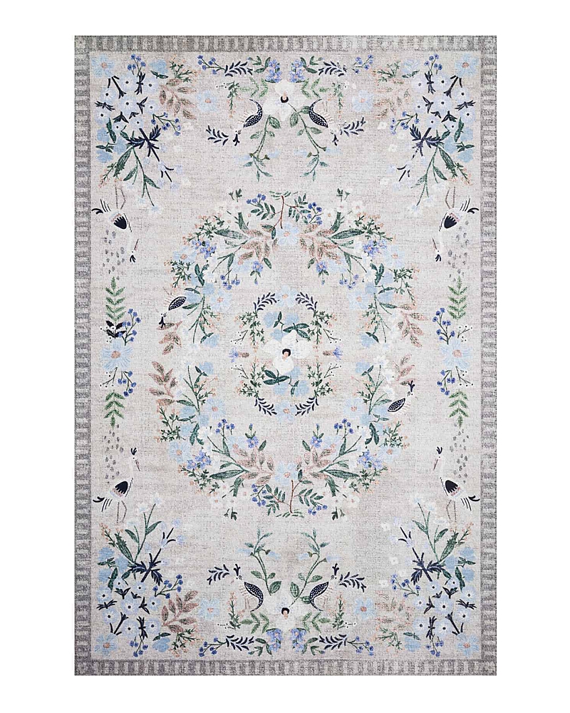 Rifle Paper Co . Palais Pal-03 Area Rug, 5' X 7'6 In Stone