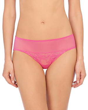 Natori Cherry Blossom Sheer Briefs In Rosebloom