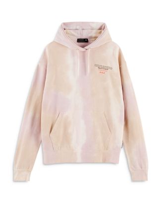 “Scotch & Soda” タイダイスリーブ Artwork フーディー White Scotch & Soda” タイダイスリーブ Artwork フーディー White