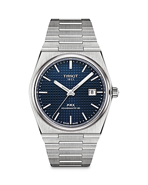 Tissot Prx Powermatic 80 Watch, 40mm In Blue/silver