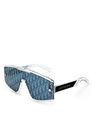 Dior Xtrem Mu Clear Mask Sunglasses In Silver/blue