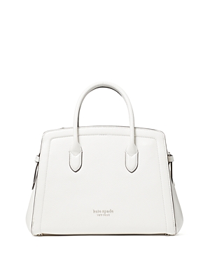 Kate Spade New York Knott Medium Pebbled Leather Satchel In Parchment