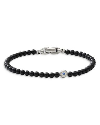 black beads evil eye bracelet