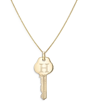 Zoe Lev 14k Yellow Gold Key Pendant Necklace, 18 In H