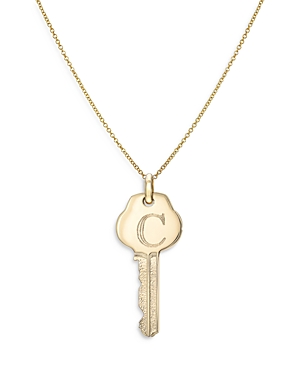 Zoe Lev 14k Yellow Gold Key Pendant Necklace, 18 In C