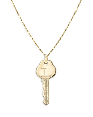 Zoe Lev 14k Yellow Gold Key Pendant Necklace, 18 In L