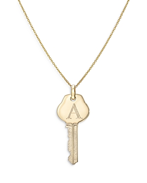 Zoe Lev 14k Yellow Gold Key Pendant Necklace, 18 In A