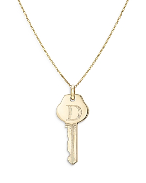 Zoe Lev 14k Yellow Gold Key Pendant Necklace, 18 In D