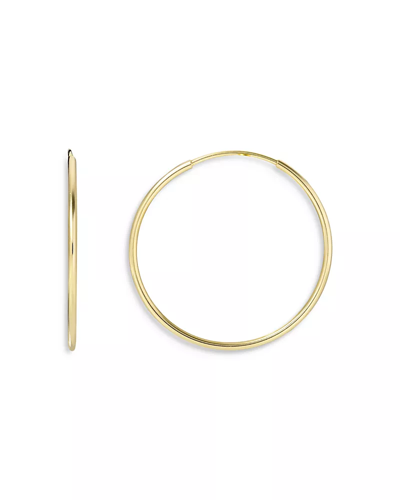 Zoe Lev 14K Yellow Gold Medium Thread Hoop Earrings