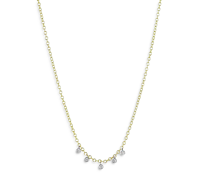 Meira T 14k Yellow Gold Bezel Set Diamond Drop Necklace, 18 In Gold