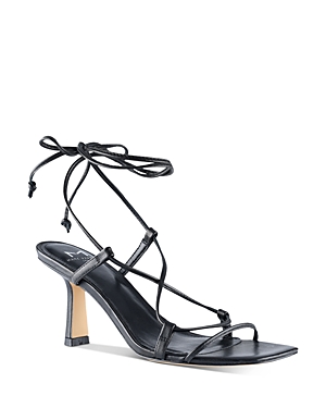 Marc Fisher Ltd Women's Nollyn Strappy High Heel Sandals In Black Leather