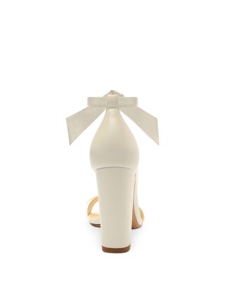 Women's Clarita Ankle Tie High Block Heel Sandals