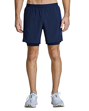 Fourlaps Command Athletic Shorts In Navy/cobalt
