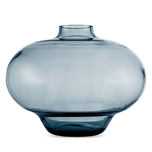 Kosta Boda Kappa Vase, Large In Blue/gray