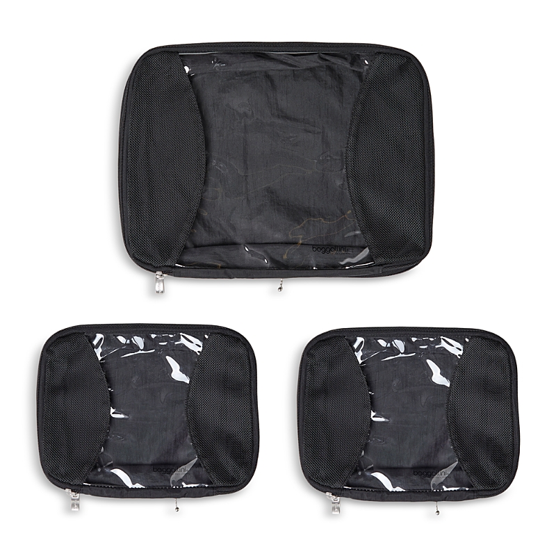 Baggallini Compression Cubes, Set Of 3 In Black