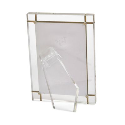 Lucite Frame with Gold-Tone Inlay, 4&amp;quot; x 6&amp;quot;