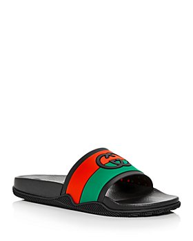 Gucci - Men's GG Signature Stripe Slide Sandals