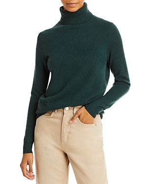 C By Bloomingdale's Cashmere Turtleneck Sweater - 100% Exclusive In Moss