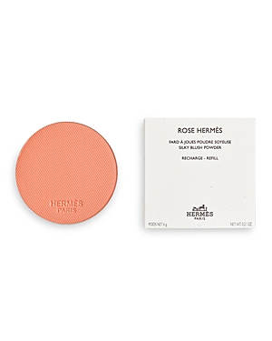 Pre-owned Hermes Rose  Silky Blush Powder Refill In 19 Rose Abricot¿