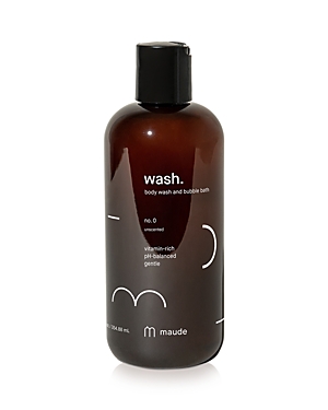 MAUDE MAUDE WASH BODY WASH & BUBBLE BATH - NO. 0 UNSCENTED 12 OZ.,MD-WSH0-12