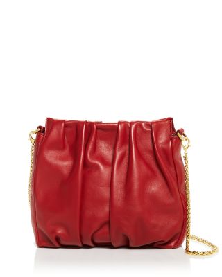 ELLEME Vague レザー ショルダーバッグ プリーツ入り ELLEME Vague レザー ショルダーバッグ プリーツ入り | THE