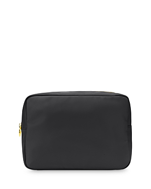 Stoney Clover Lane Classic Large Nylon Pouch In Noir/gold