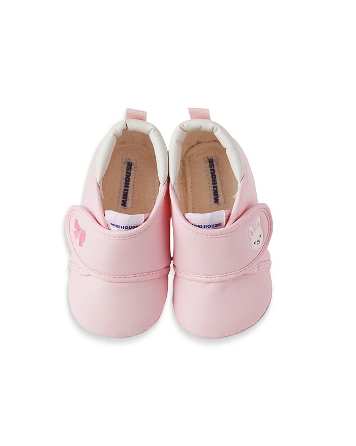 Shop Miki House Girls' My Pre Walking Bunny Shoes - Baby, Toddler In Pink