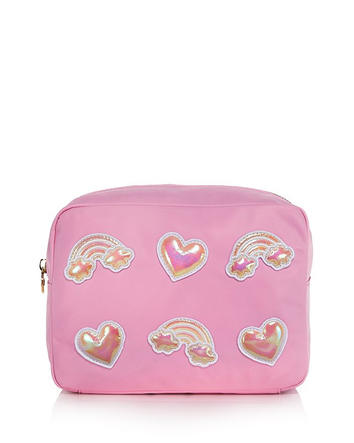 Stoney Clover Lane Heart & Rainbow Large Zip Pouch | Bloomingdale's
