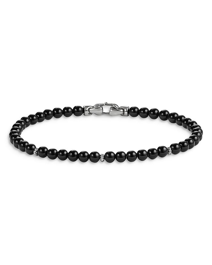 David Yurman - Sterling Silver Spiritual Beads Bracelet with Black Onyx