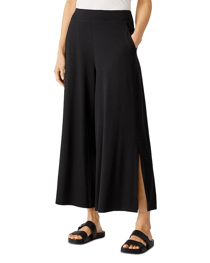 dog's paw wide leg side slit flowy yoga pants