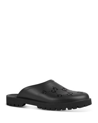 Gucci - GG-Perforated Rubber Clogs - Womens - Black for Women