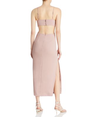 white christmas dresses Bec & Bridge Nadia Cut Out Midi Dress - Passion main image 1