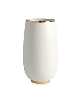 Global Views - Large Gold Rim Bulb Vase