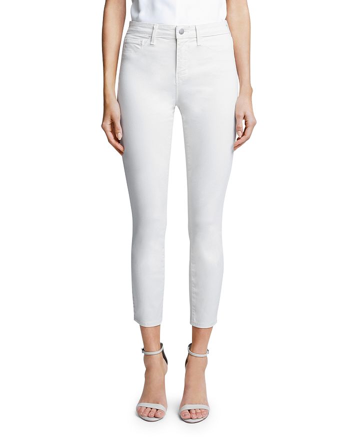 L Agence Margot High-rise Skinny Jeans In Vintage White