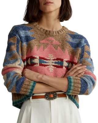 Ralph Lauren Southwestern Wool Blend Sweater | Bloomingdale's