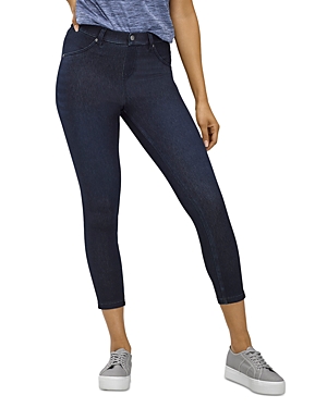 Hue Ultra Soft Denim High Rise Skimmer Leggings In Black Indigo