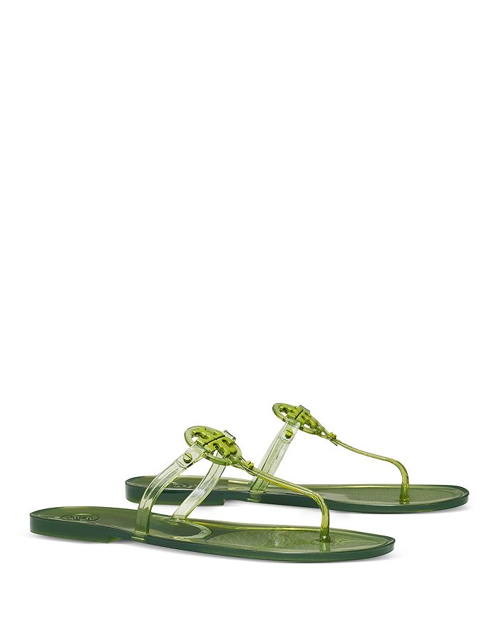 Tory Burch Women's Mini Miller Thong Sandals In Green Vall