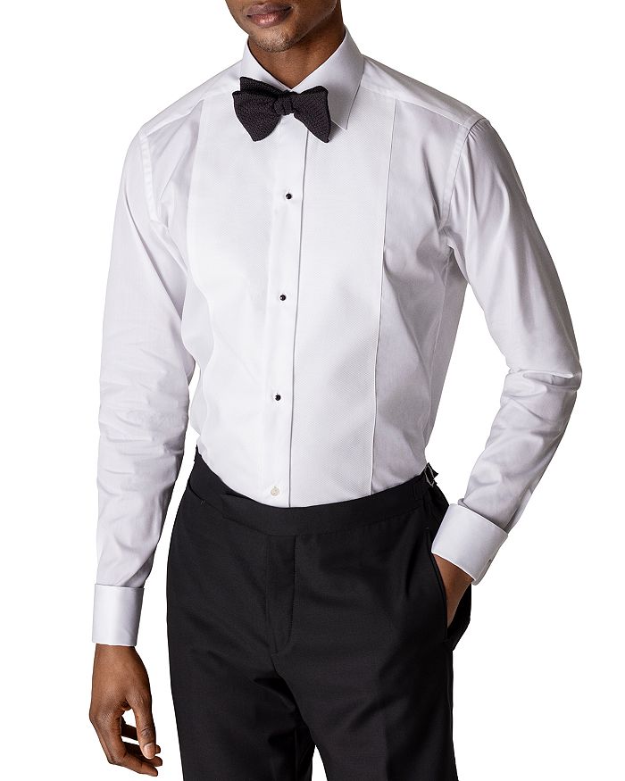 Eton Slim Fit Piqué Formal Shirt | Bloomingdale's