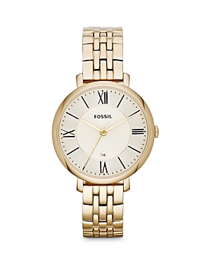 Shop Fossil Jacqueline Watch, 36mm In Gold