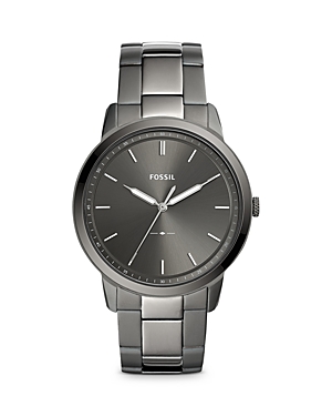Shop Fossil The Minimalist Watch, 44mm In Gray