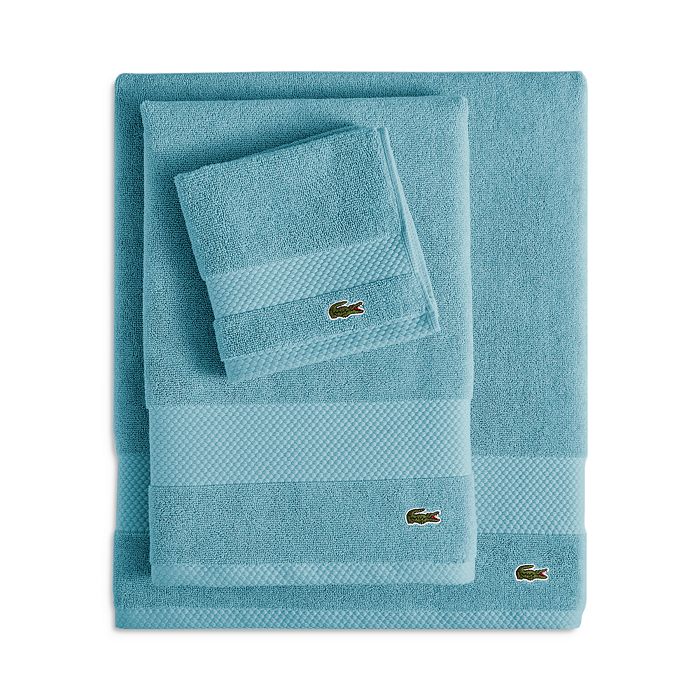 Lacoste Bath Towels Teal (Set of 4)